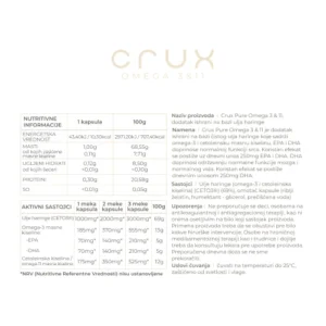 Crux Omega 3 & 11 kapsule a90 apoteka